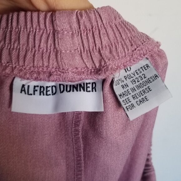 Alfred Dunner Elastic Waist Trouser Long Pants 10 - Picture 7 of 9